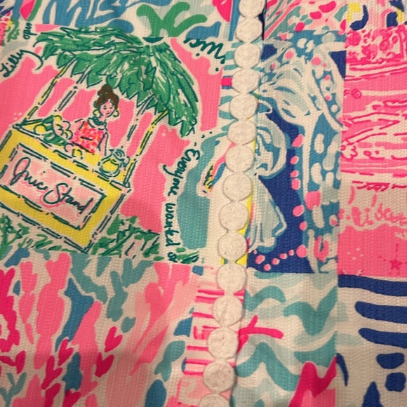 Lilly Pulitzer Jesse Romper Pop Up Summer Remix Patch size 12 NWT - Picture 7 of 9